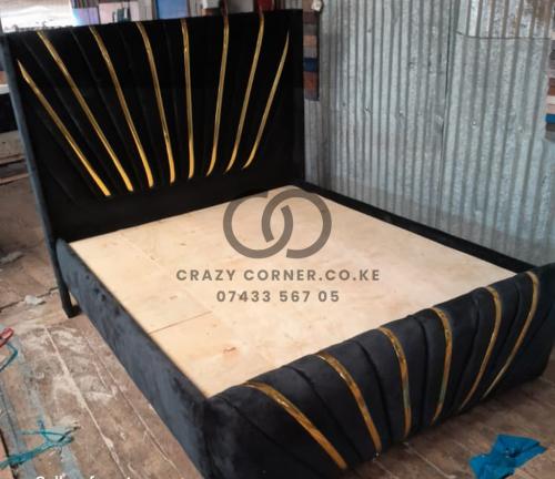 5 by 6 Queen Bed with gold details