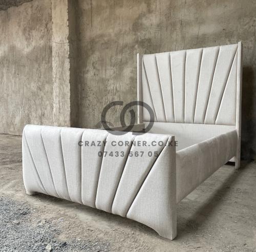 4 by 6 Lined Queen Bed -white